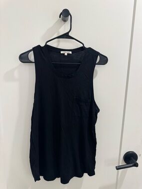 Cotton Citizen Black Sleeveless Pocket Tank size large